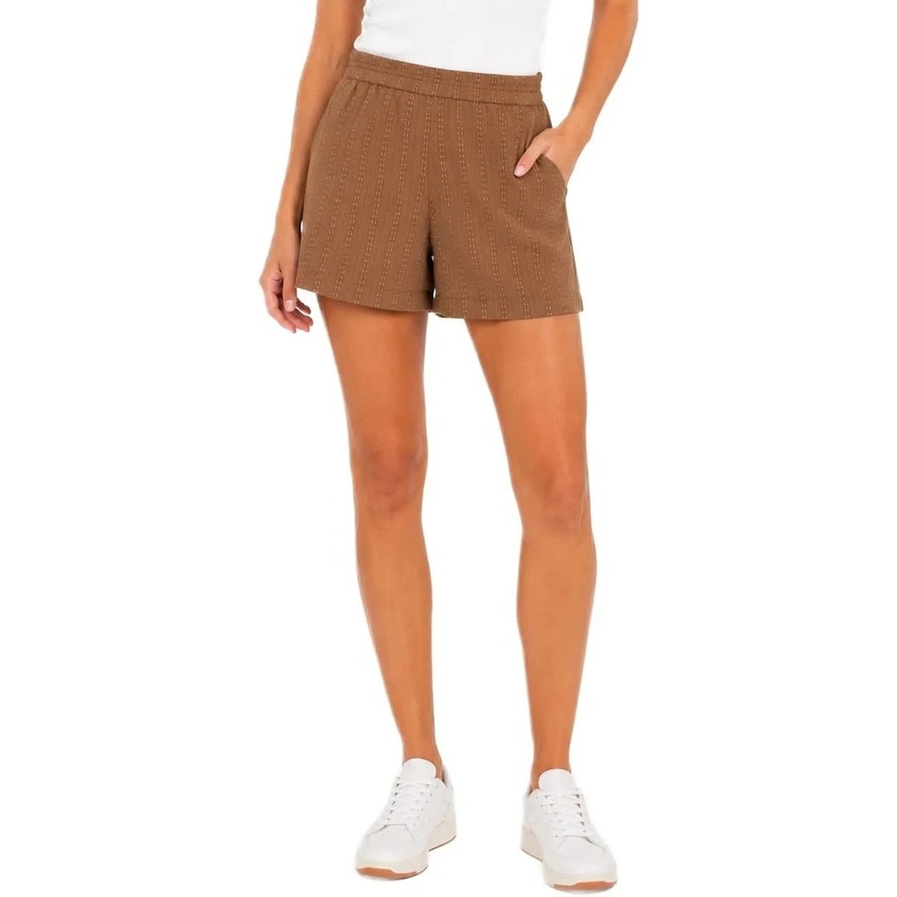 Three Dots Women's Pull On Short, Brown, Size: Medium, New